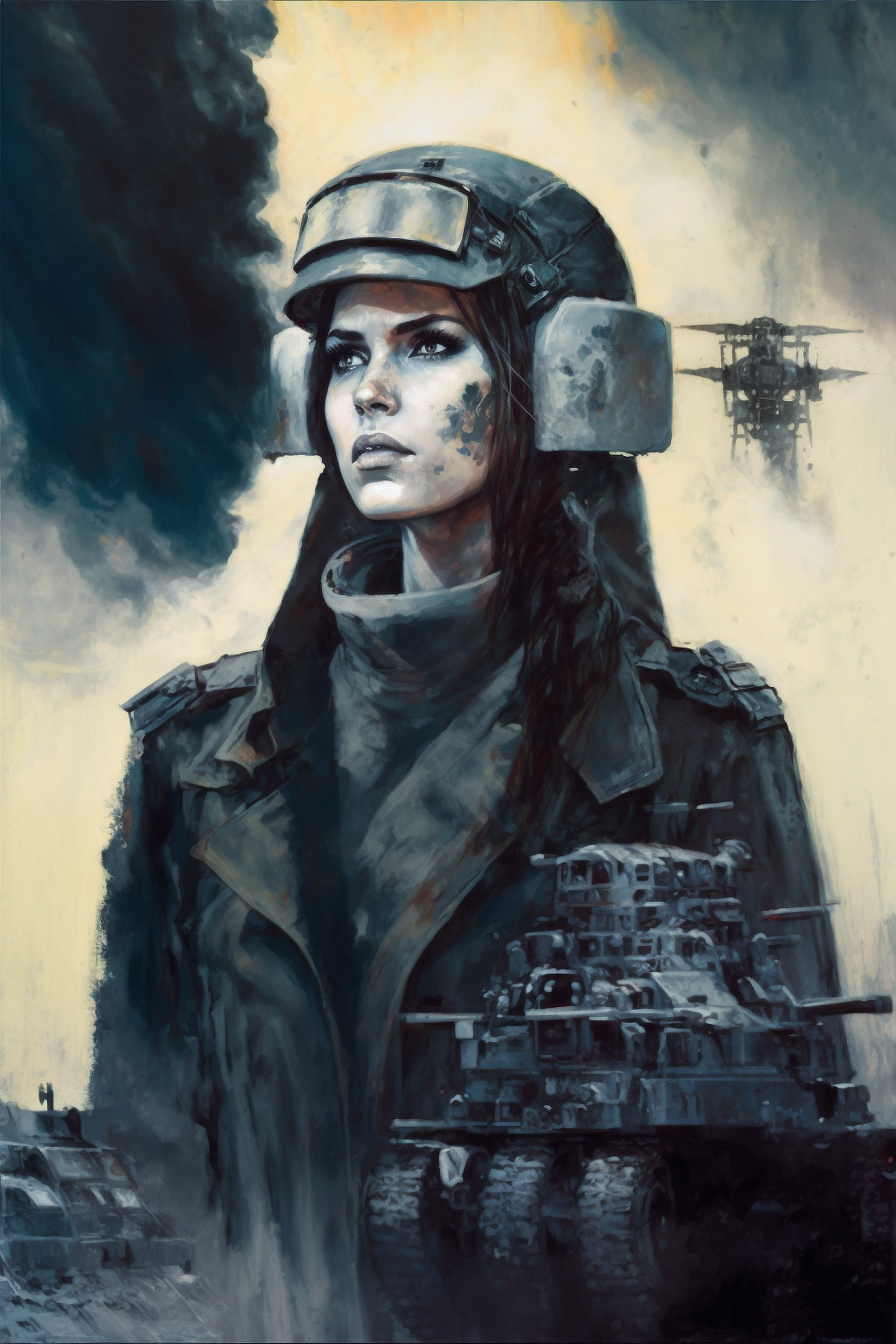 a woman in military uniform