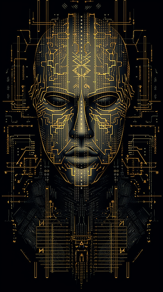 a digital image of a person's face