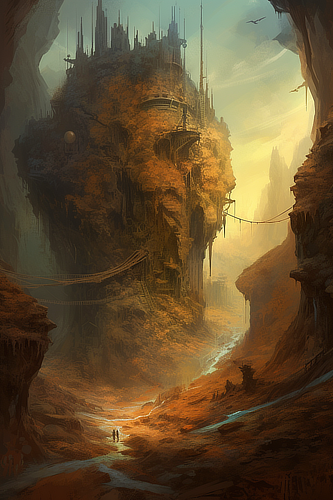 a bridge over a cliff