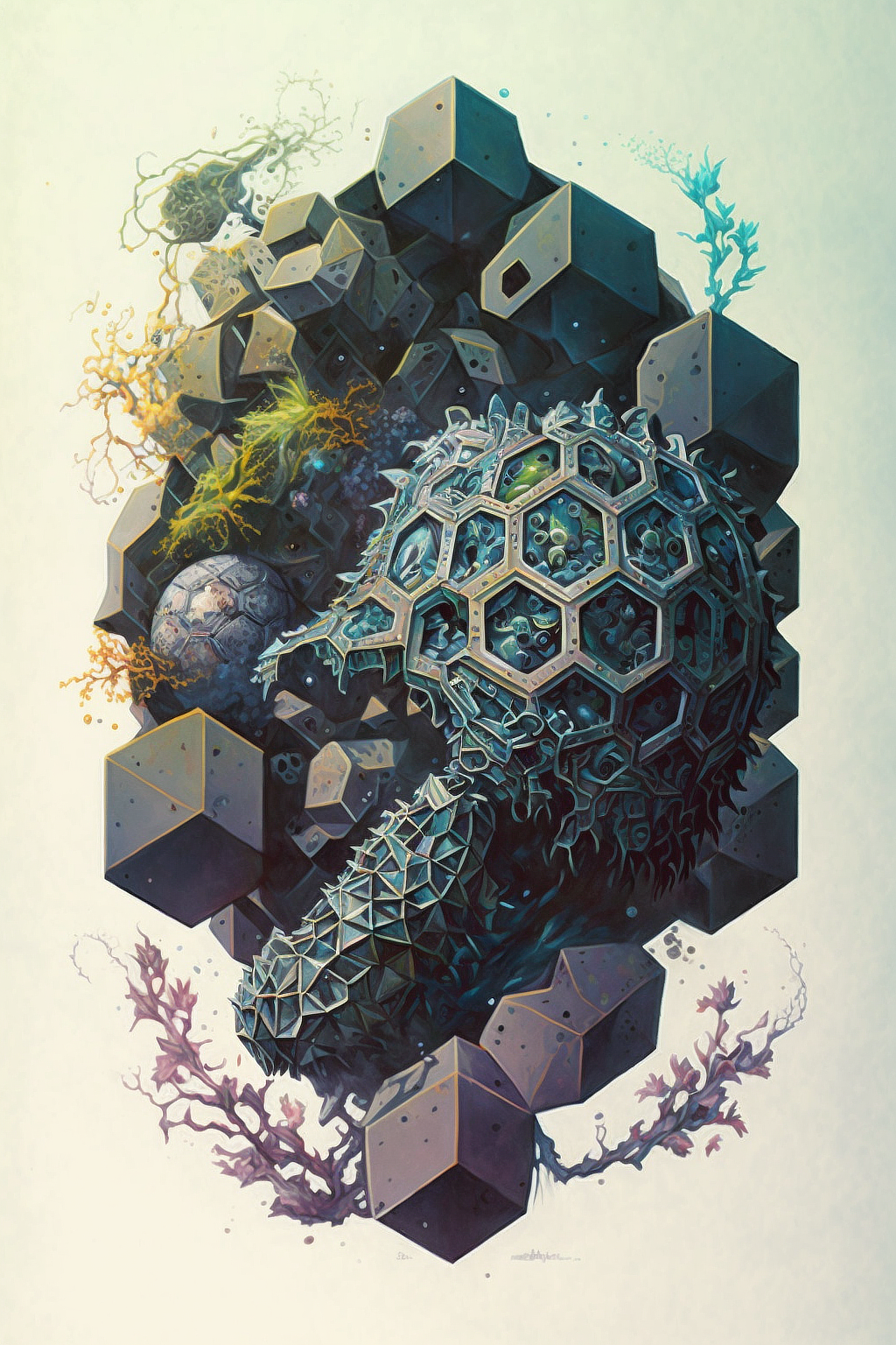 a artwork of a sea creature