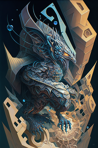 a cartoon of a dragon