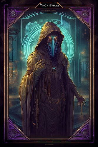 a cartoon of a character in a garment