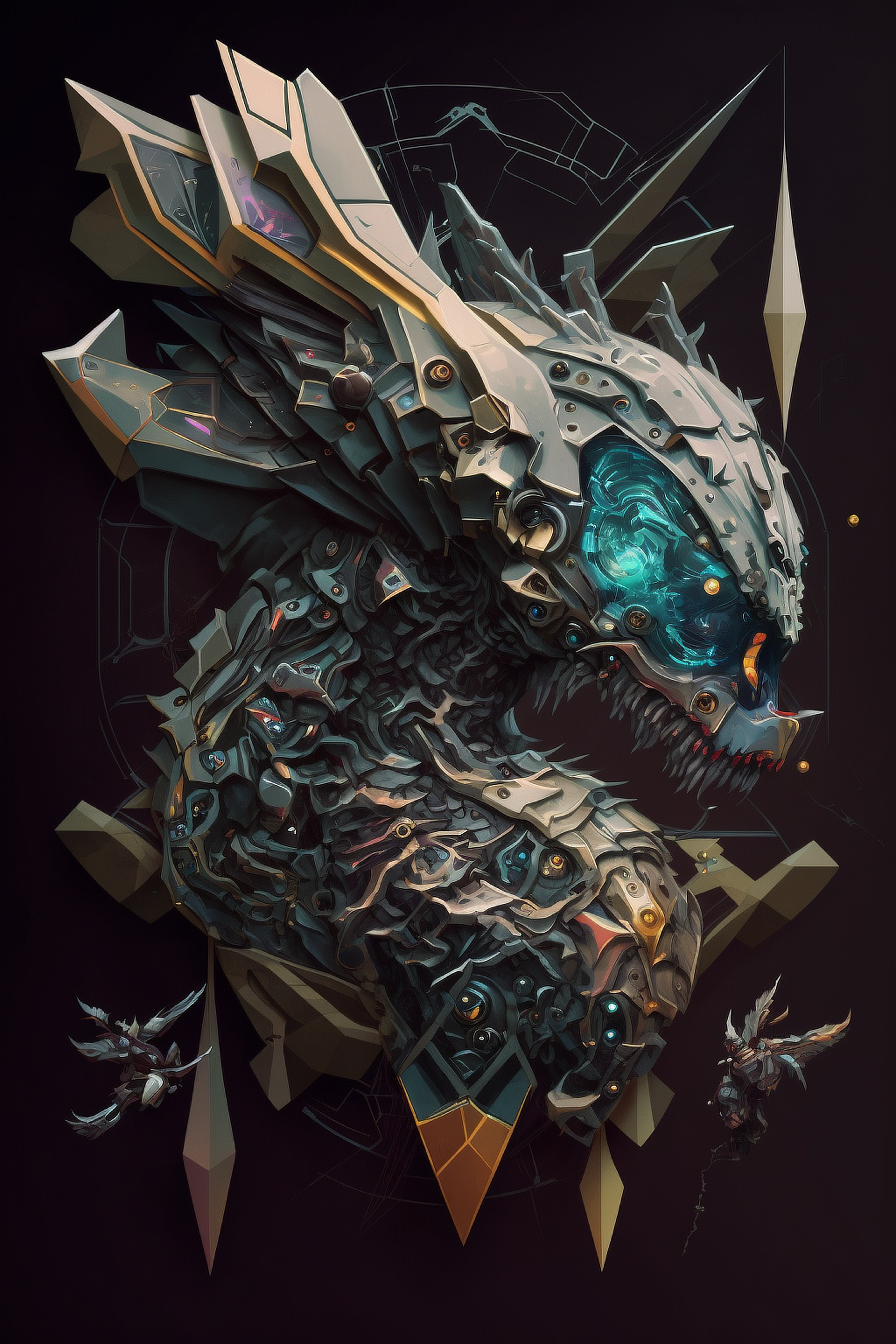 a cartoon of a dragon