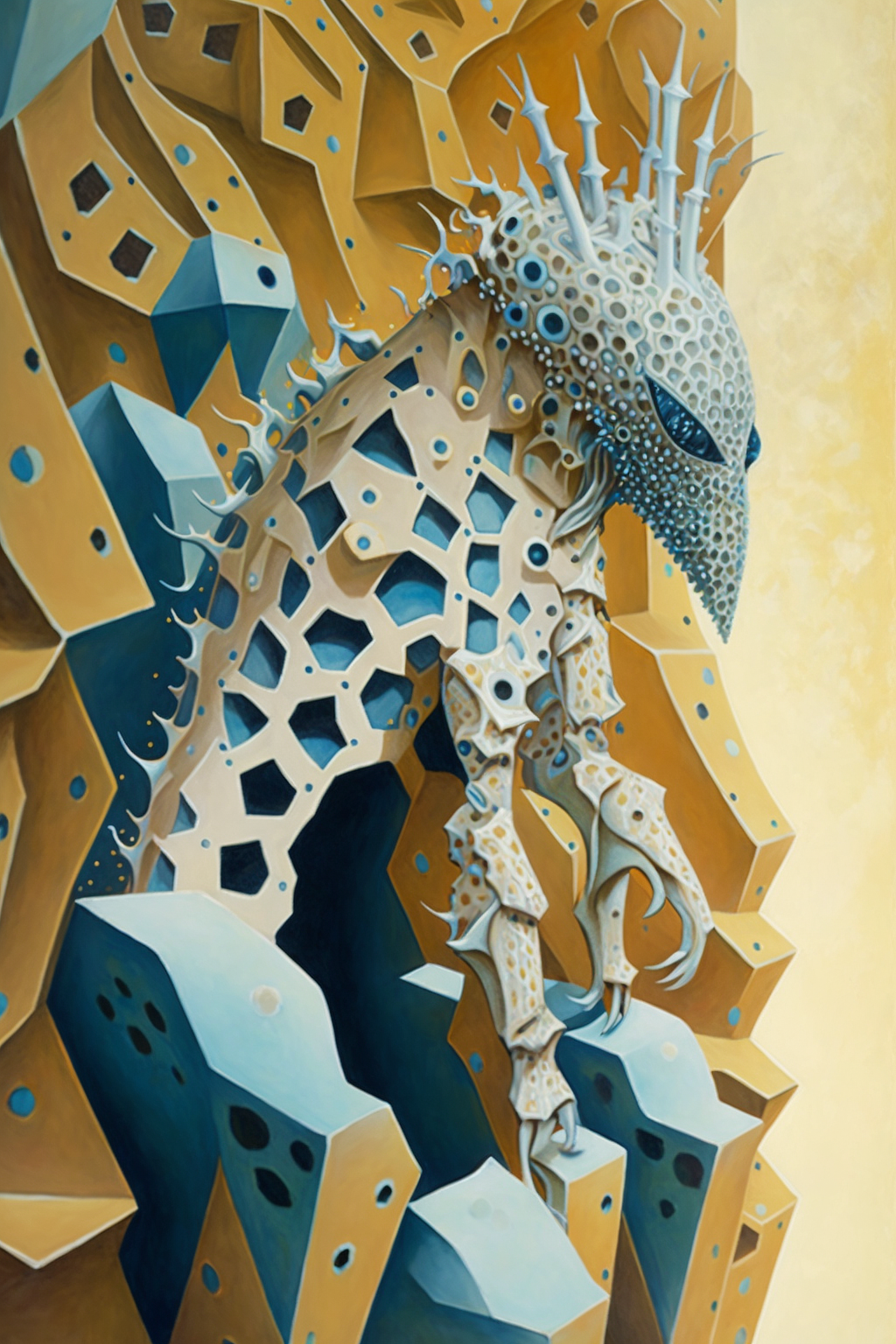 a painting of a creature