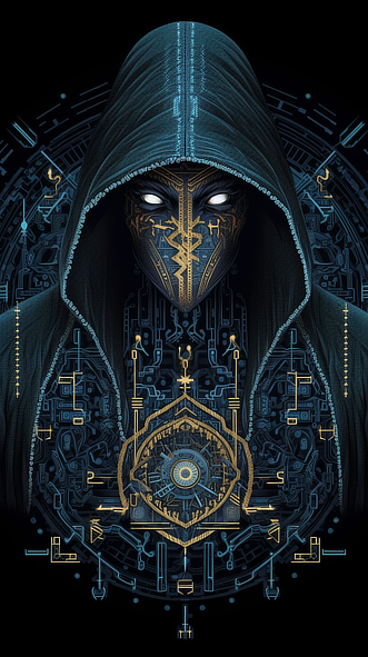 a person wearing a mask