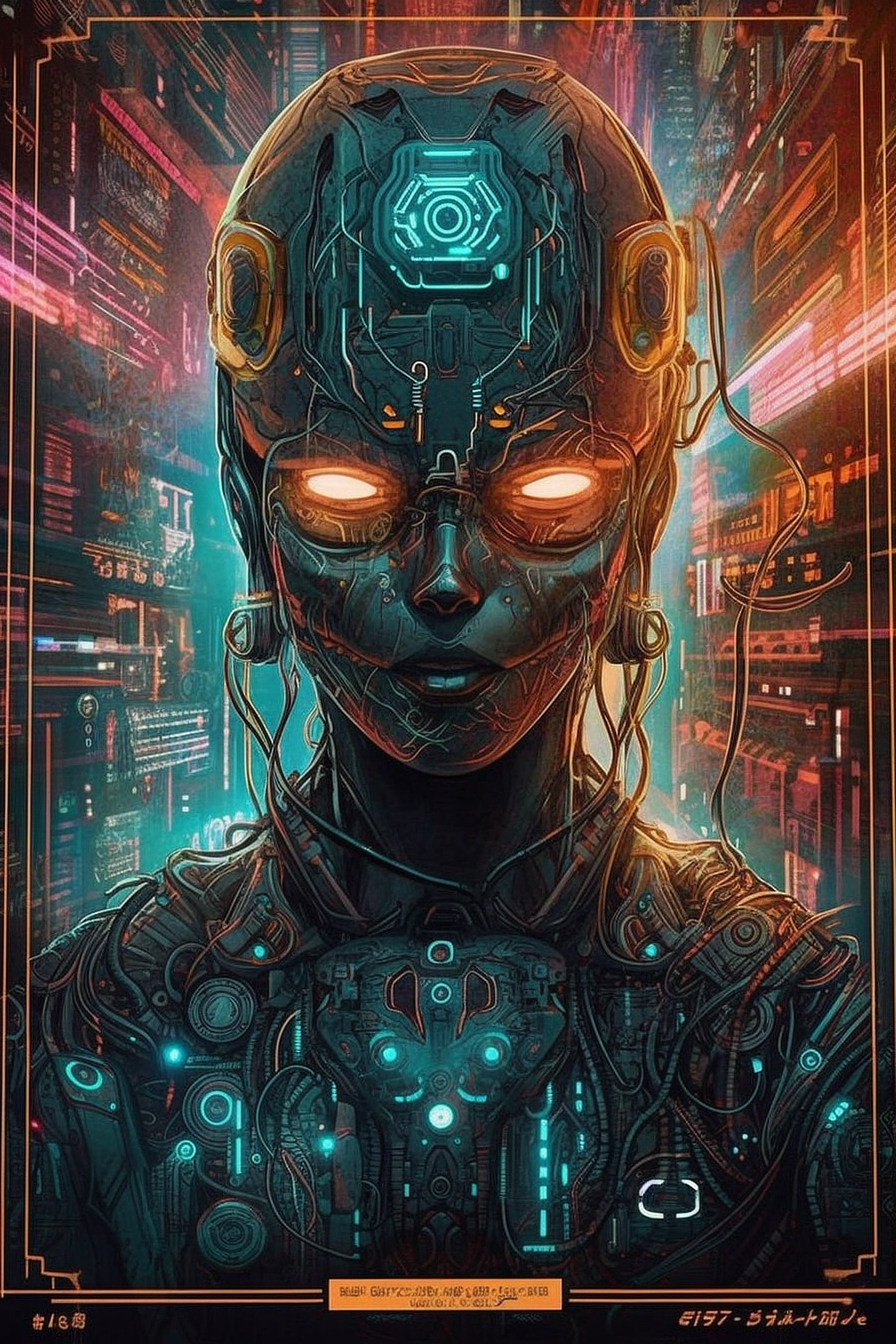 a woman in a robot garment