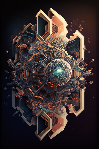 a computer generated image of a flower