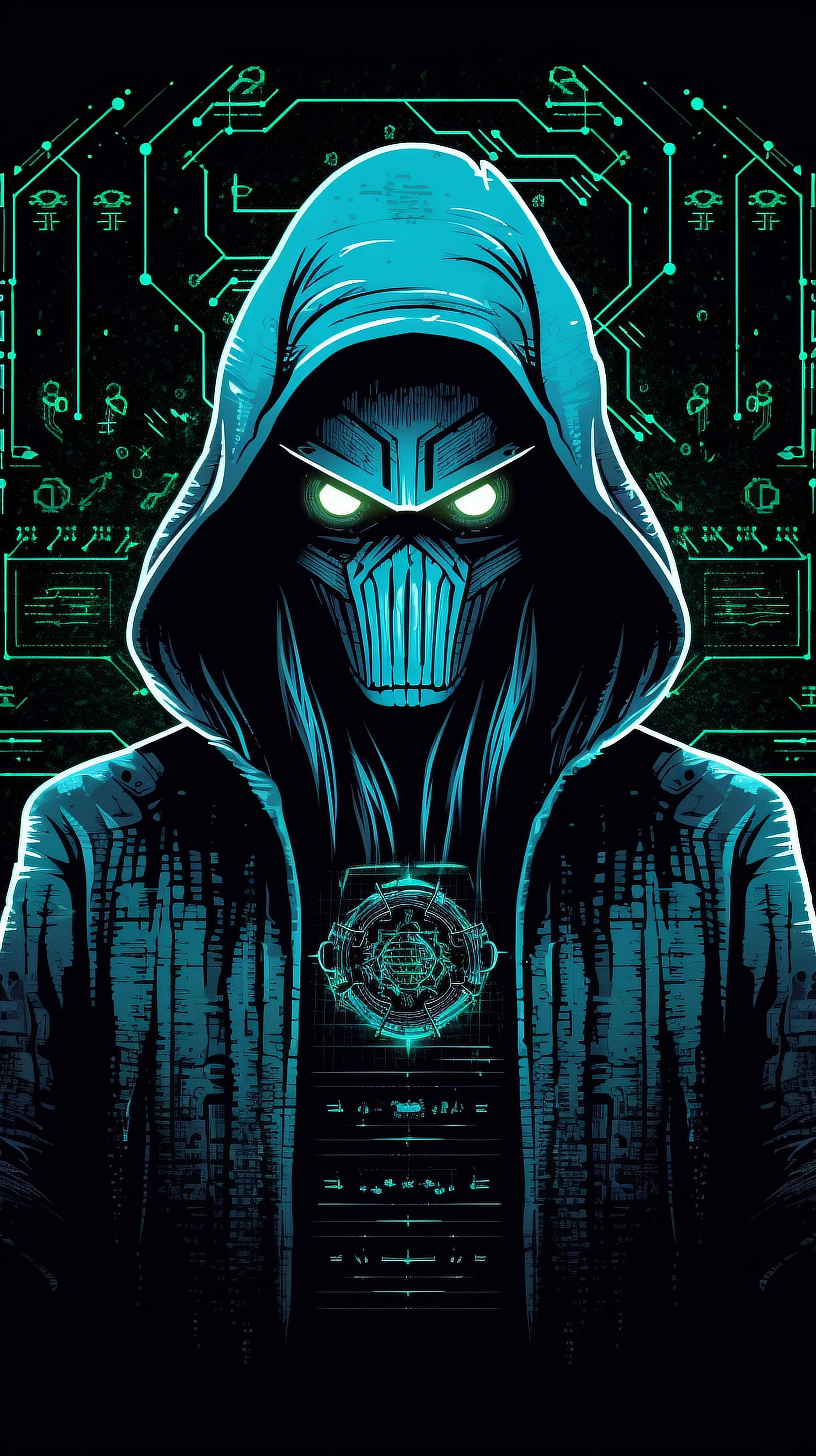 a cartoon of a character in a hoodie