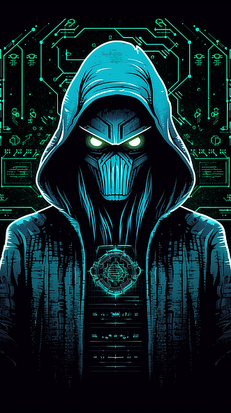 a cartoon of a character in a hoodie