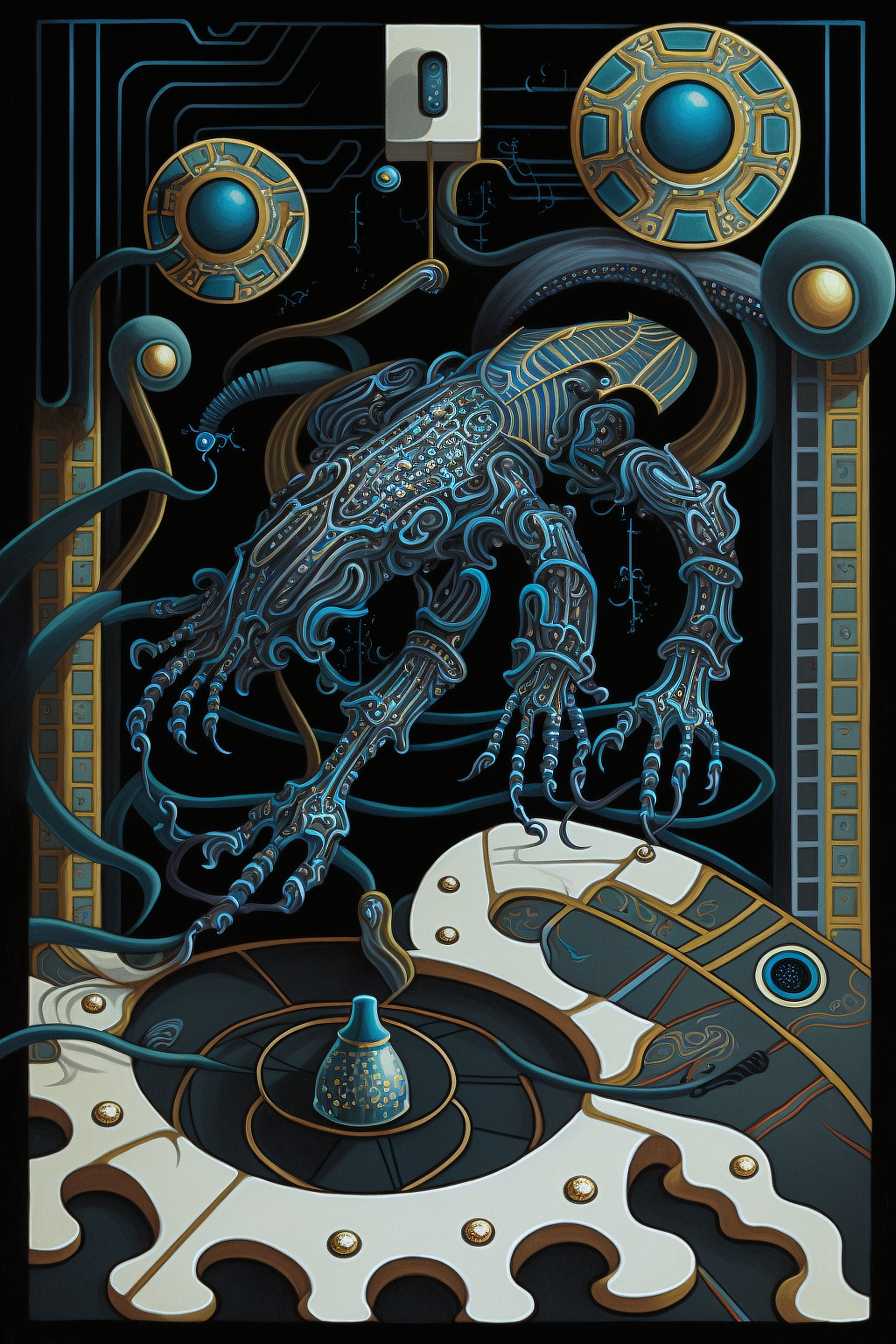 a computer generated artwork of a creature