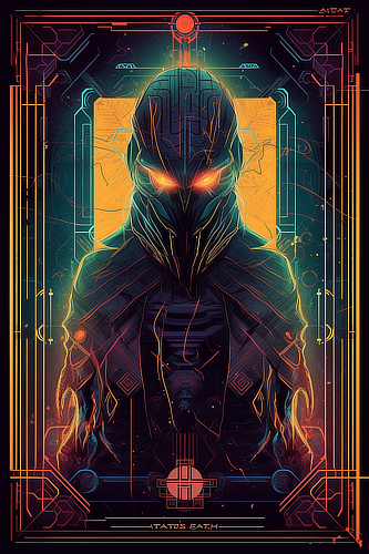 a poster of a character