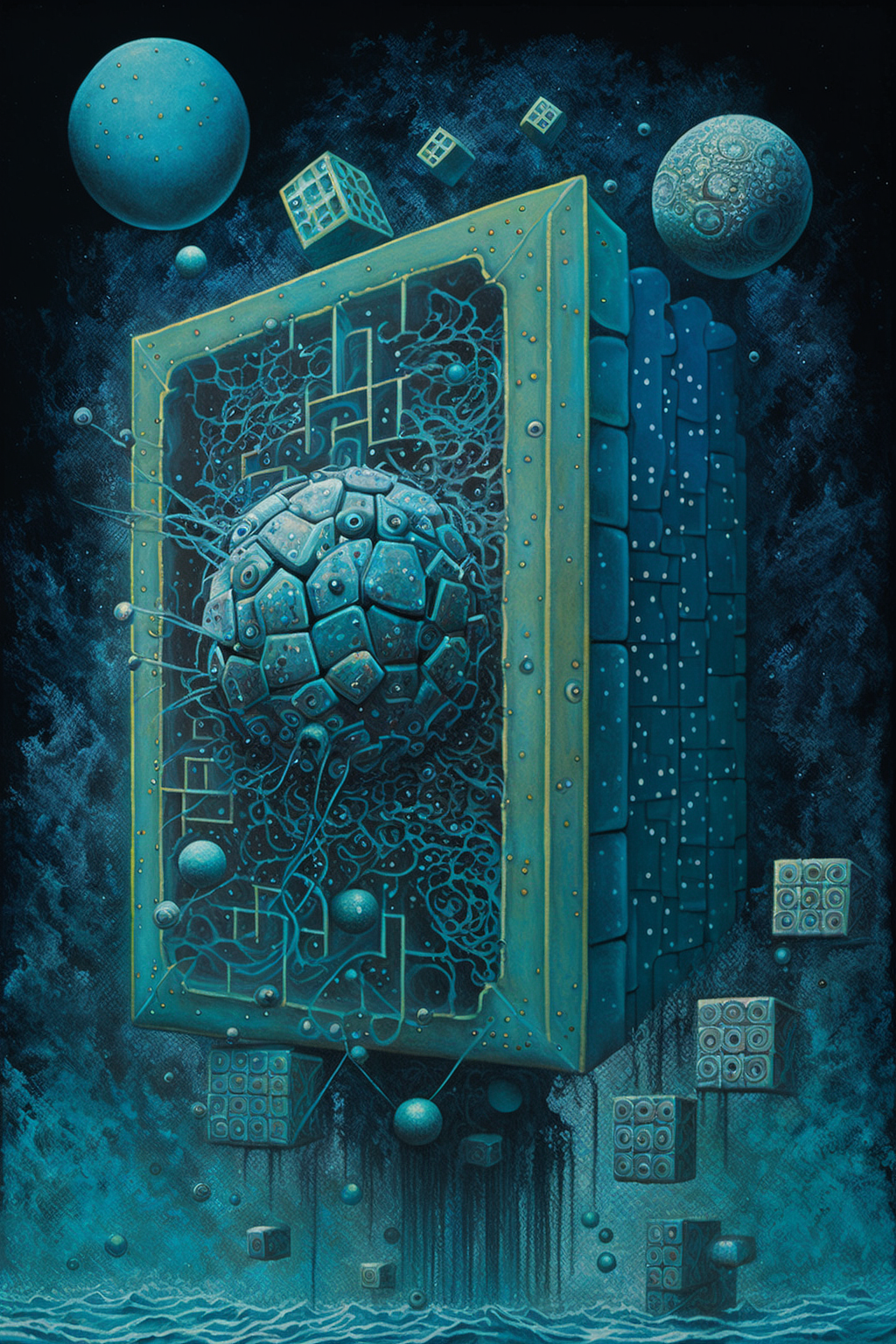 a artwork of a computer generated box