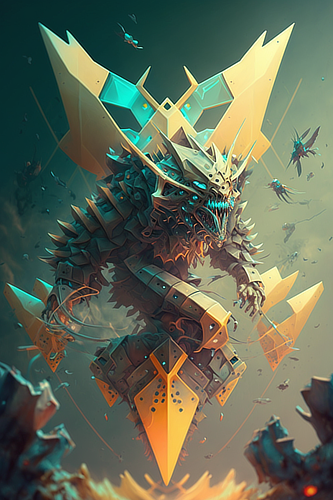 a cartoon of a monster