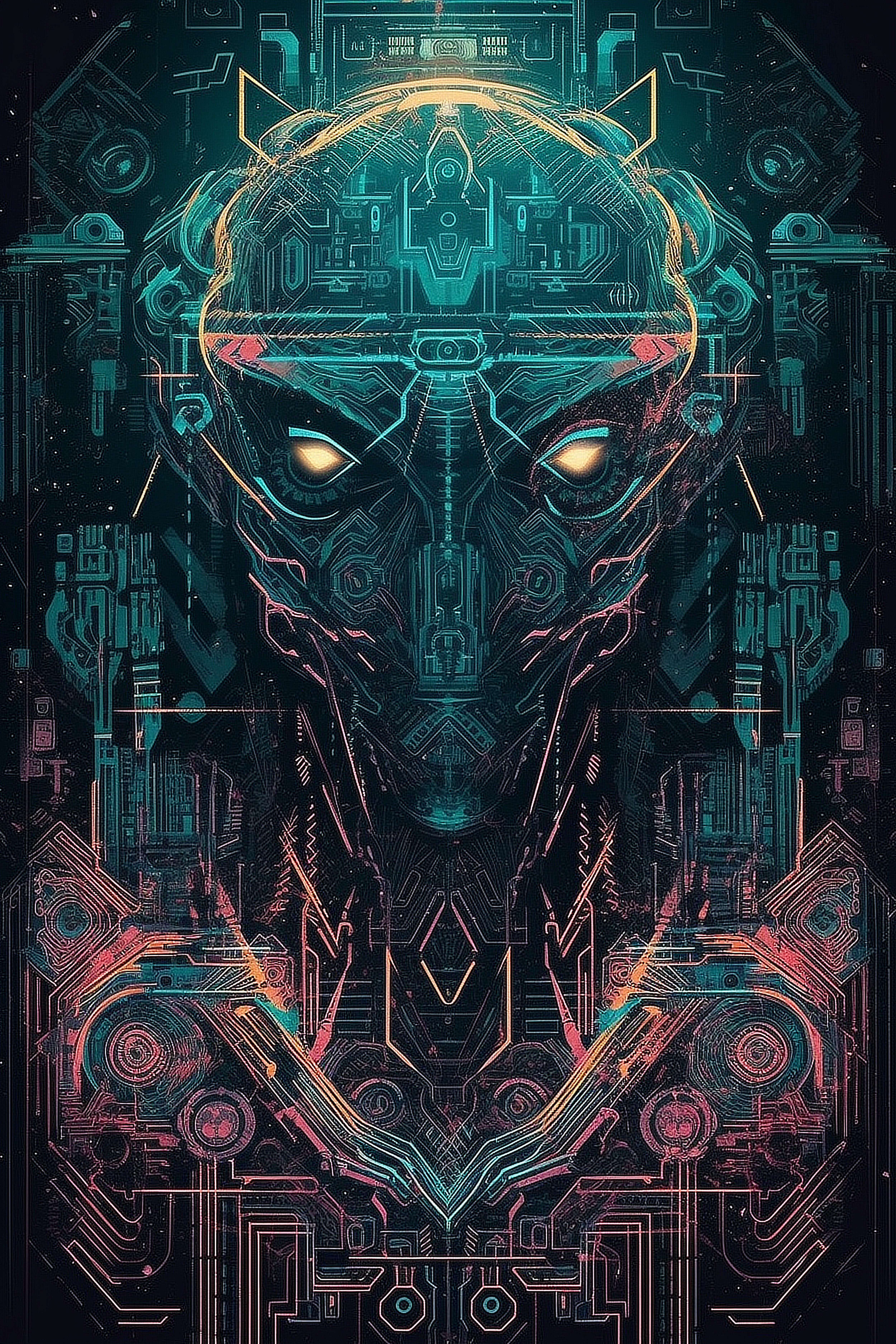a digital art of a robot