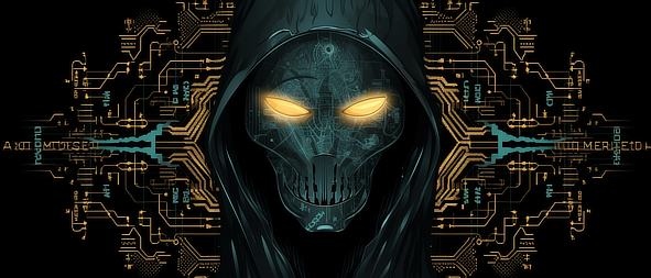 a skull with glowing eyes