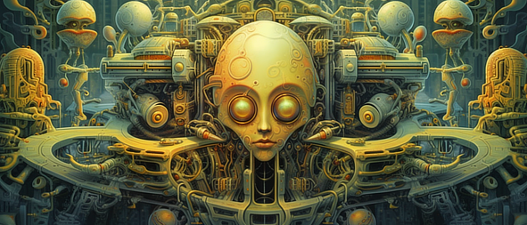 a robot with large eyes