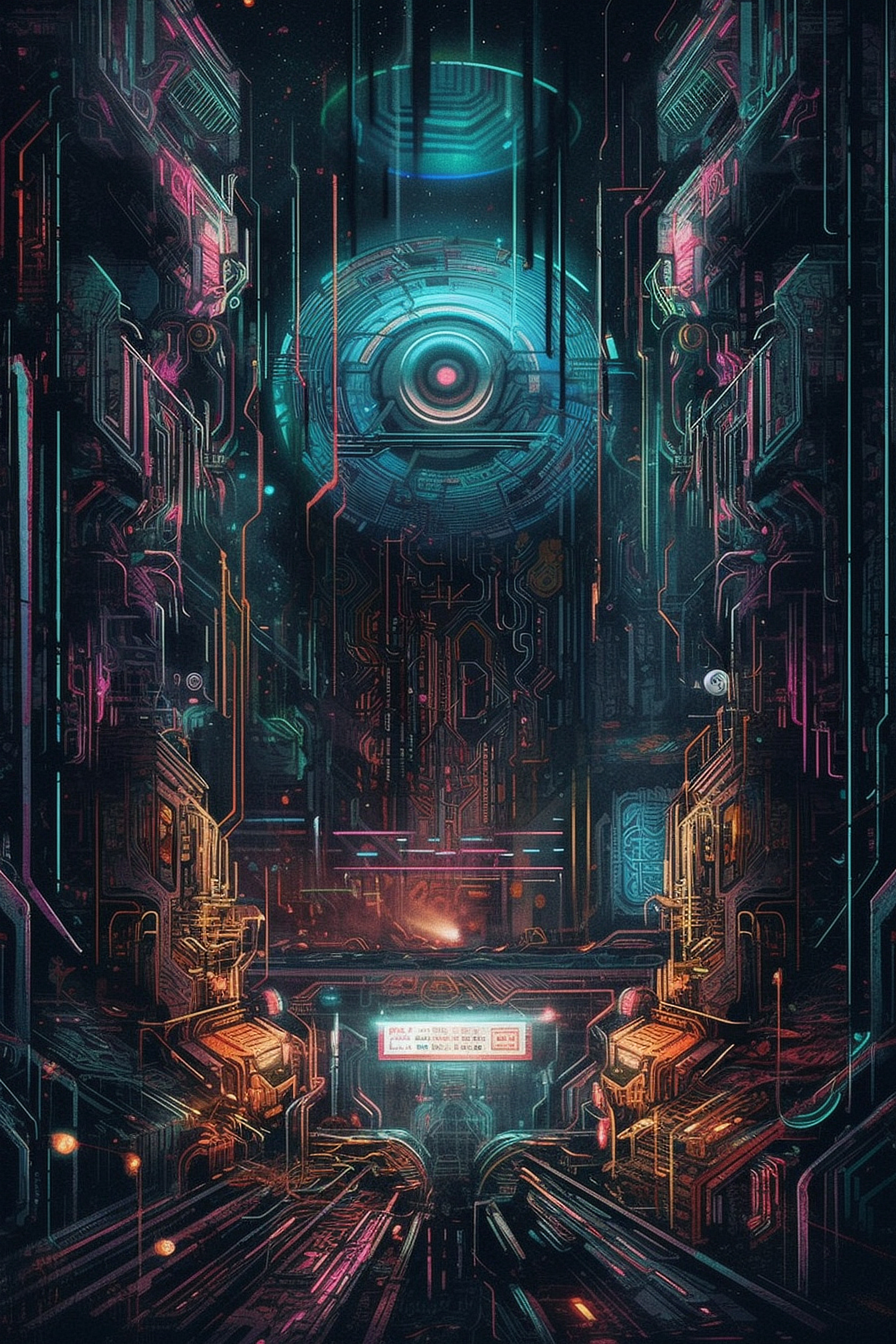 a digital art of a futuristic building