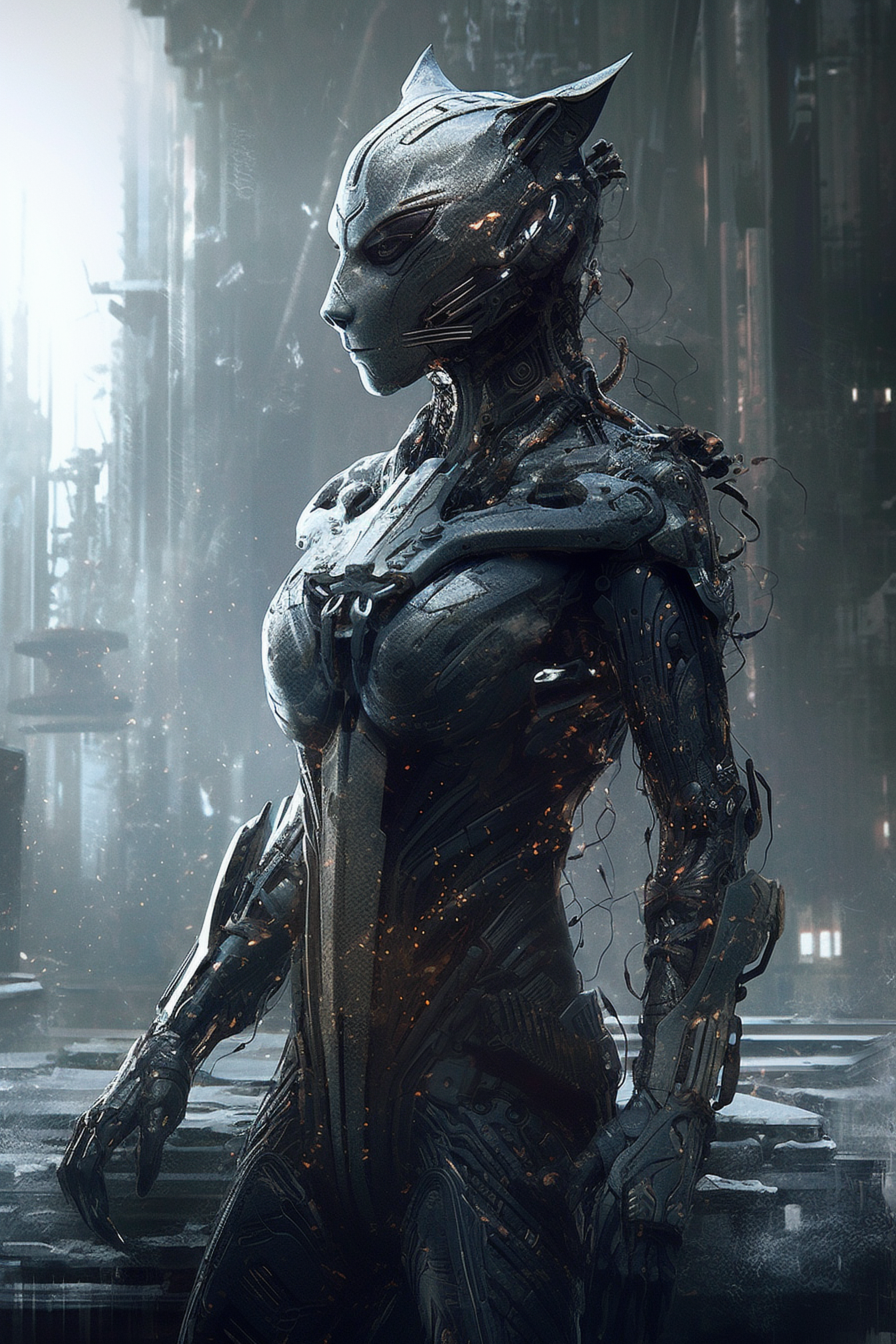 a woman in a garment