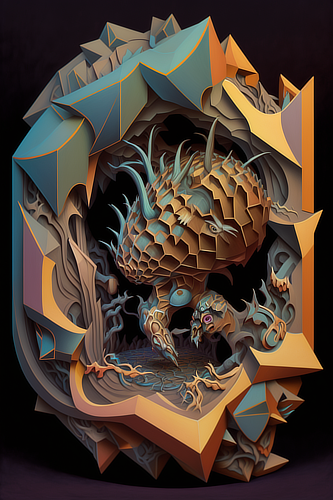 a artwork of a creature