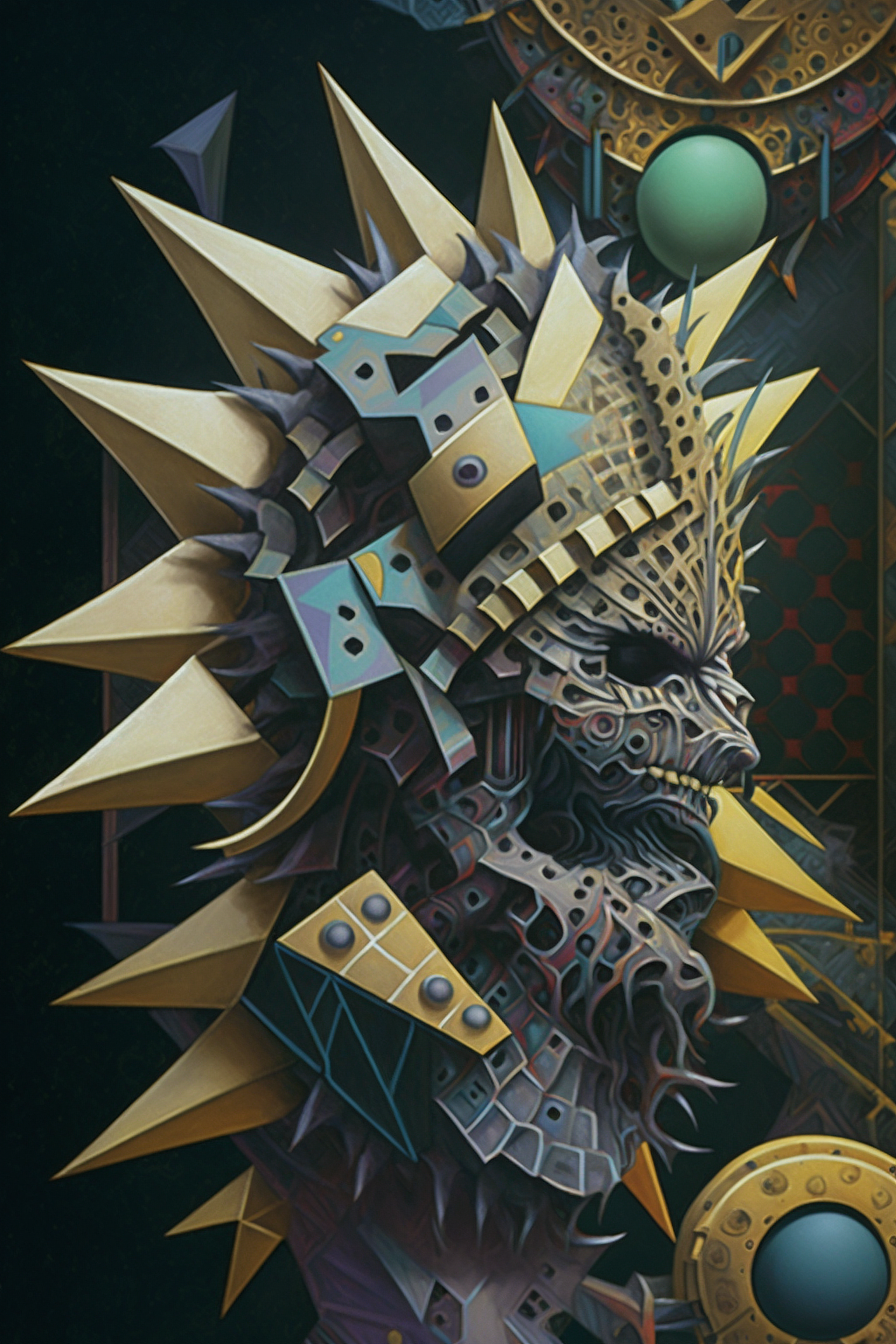 a painting of a creature