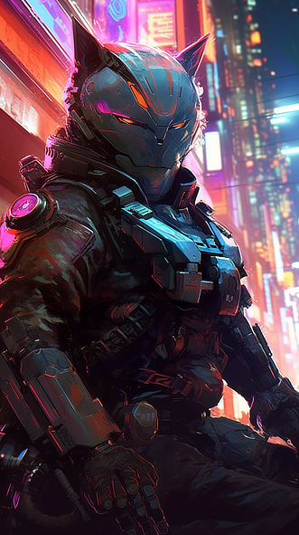 a video game character in a futuristic outfit