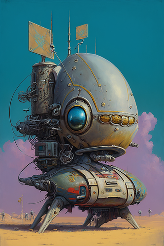 a cartoon of a robot