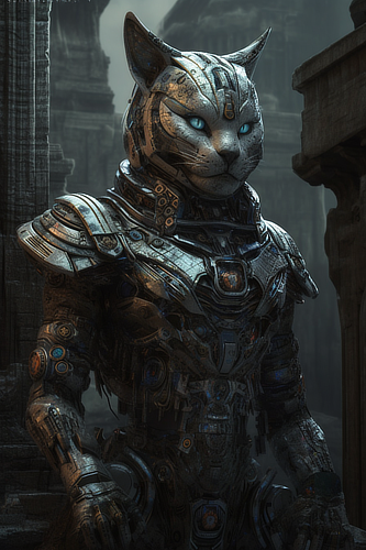 a robot in a garment