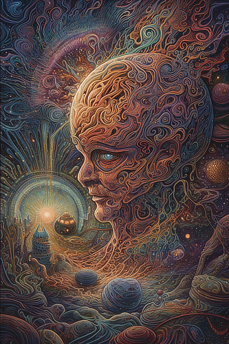 a artwork of a person's face