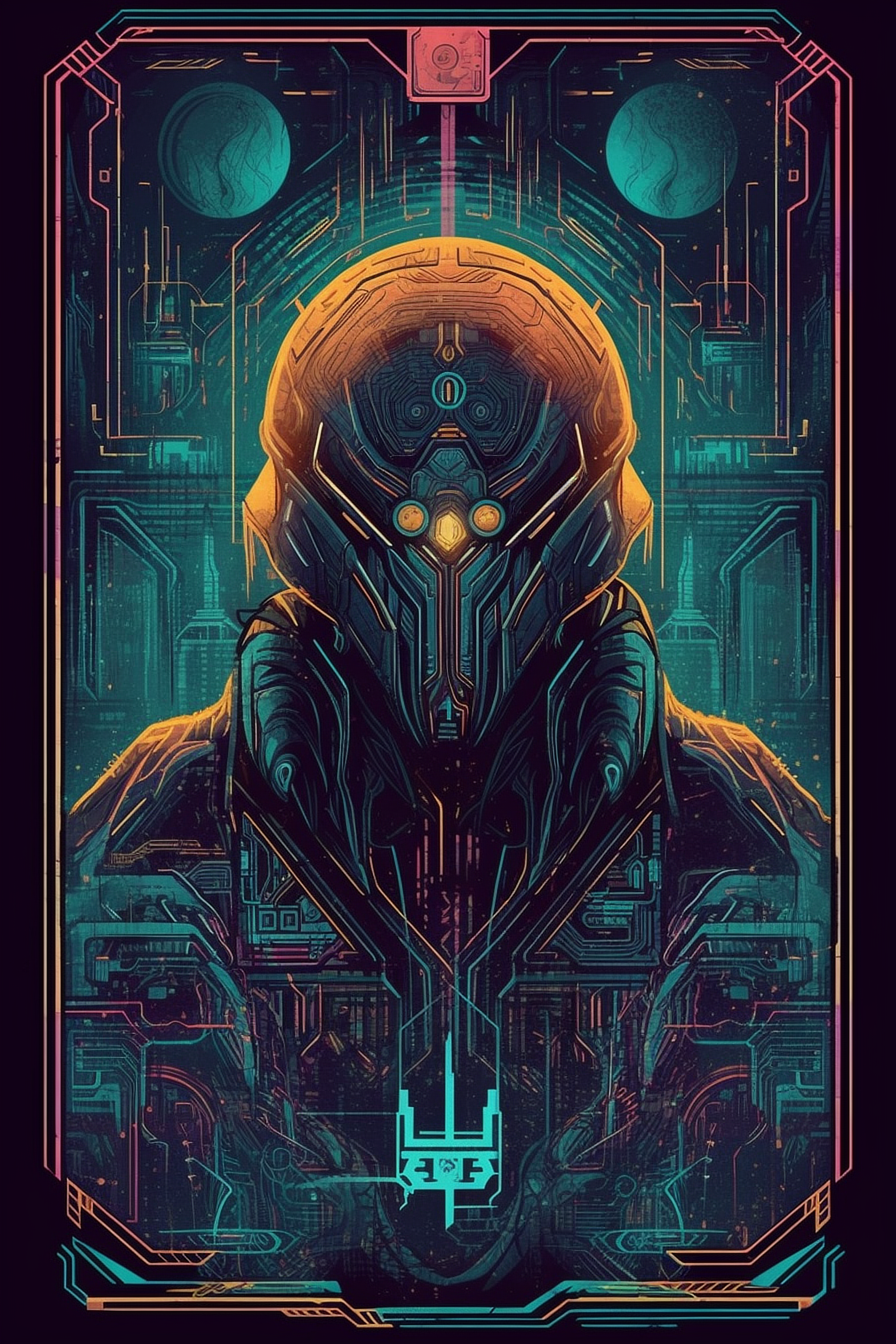 a poster of a robot