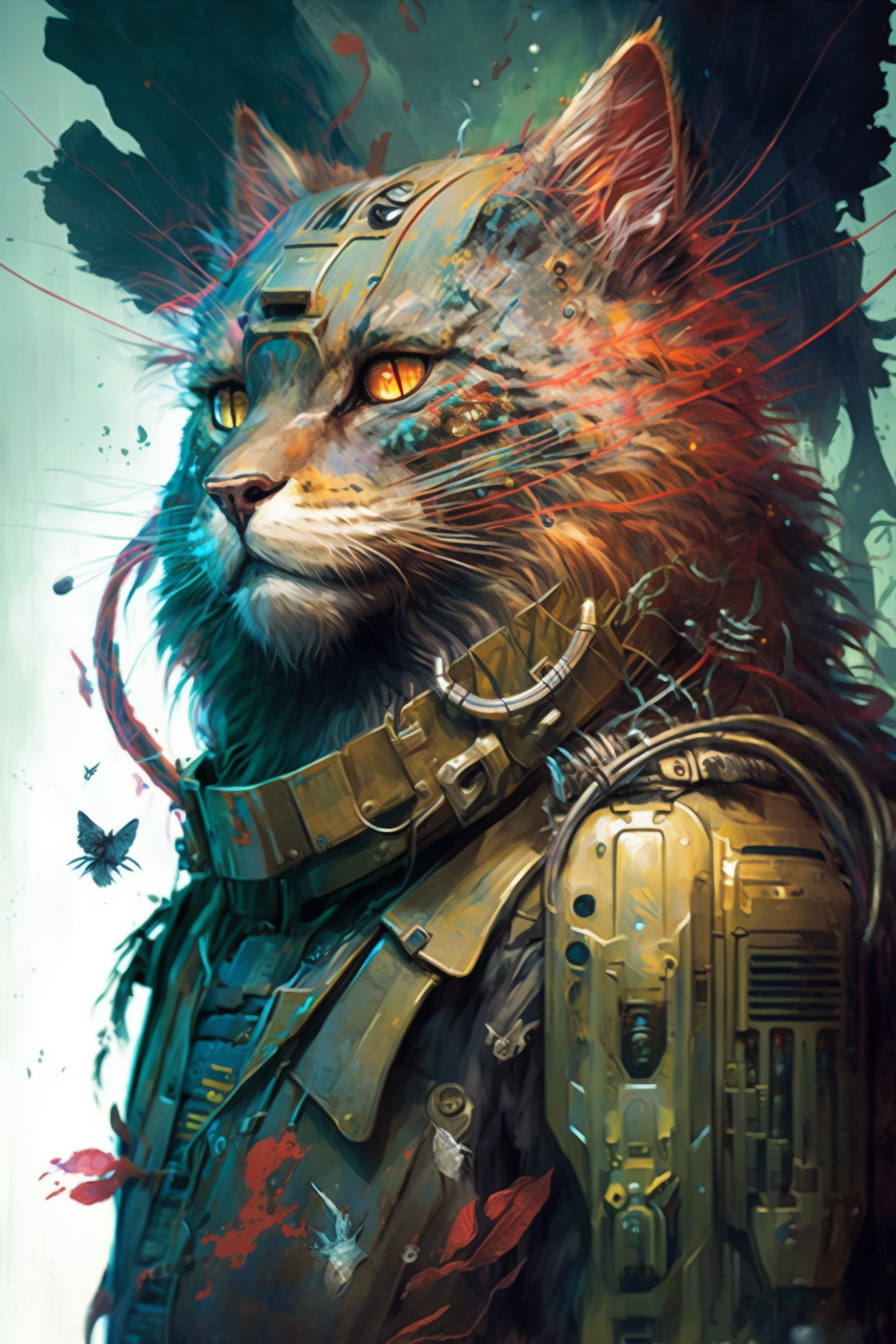 a cat in a space suit