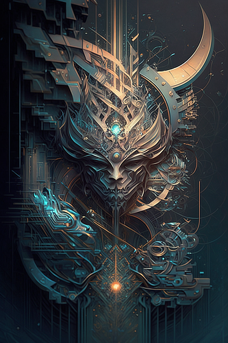 a artwork of a robot