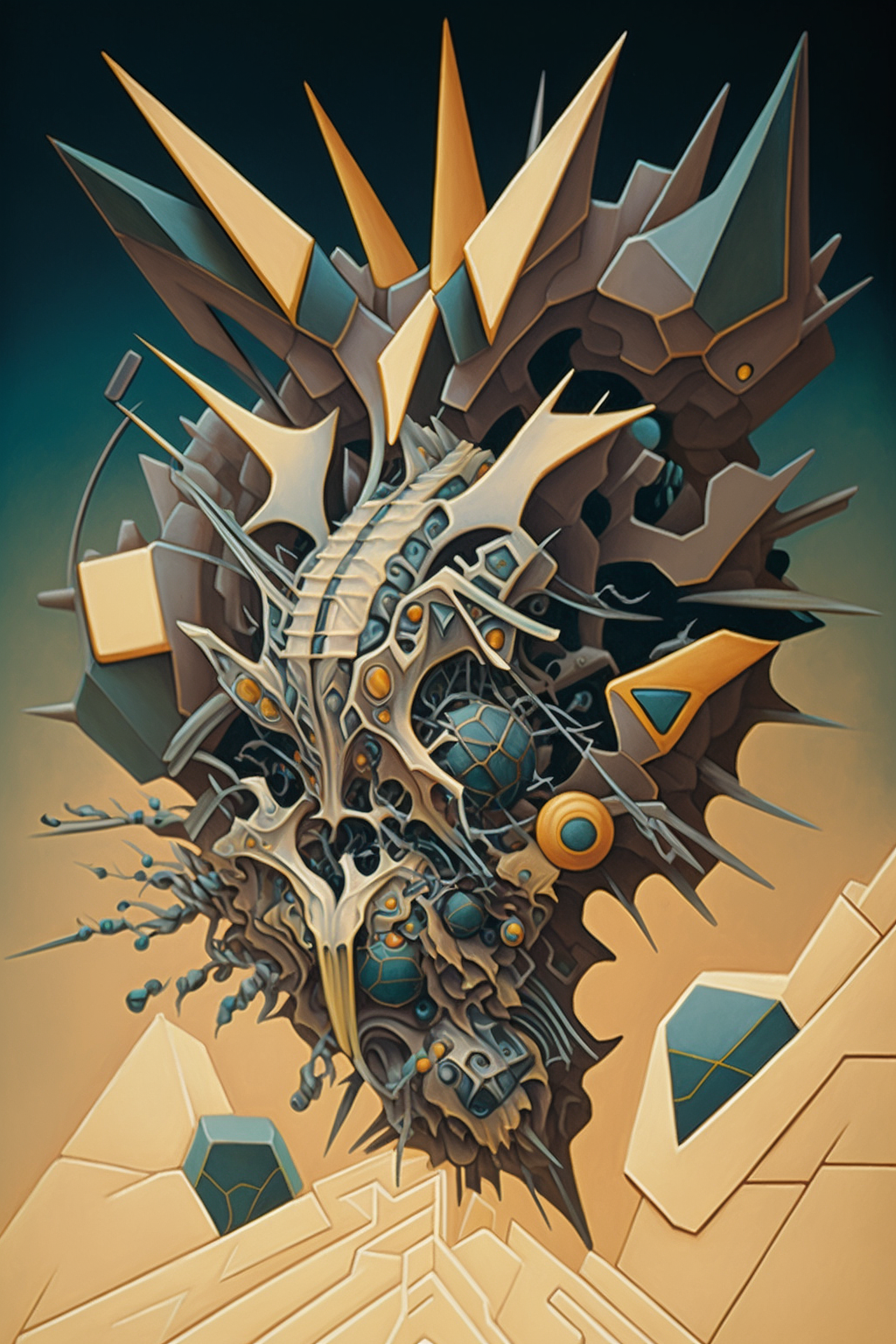 a artwork of a robot