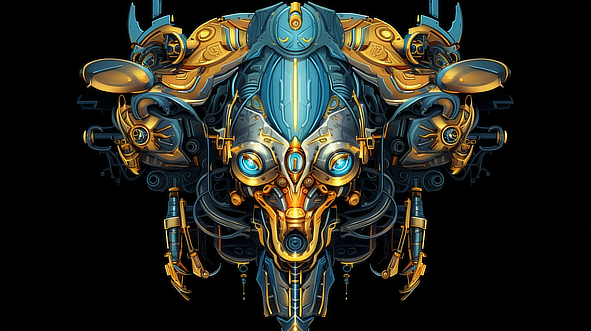 a computer generated image of a robot