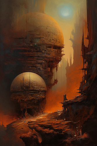 a landscape of a city