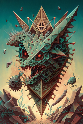 a cartoon of a dragon