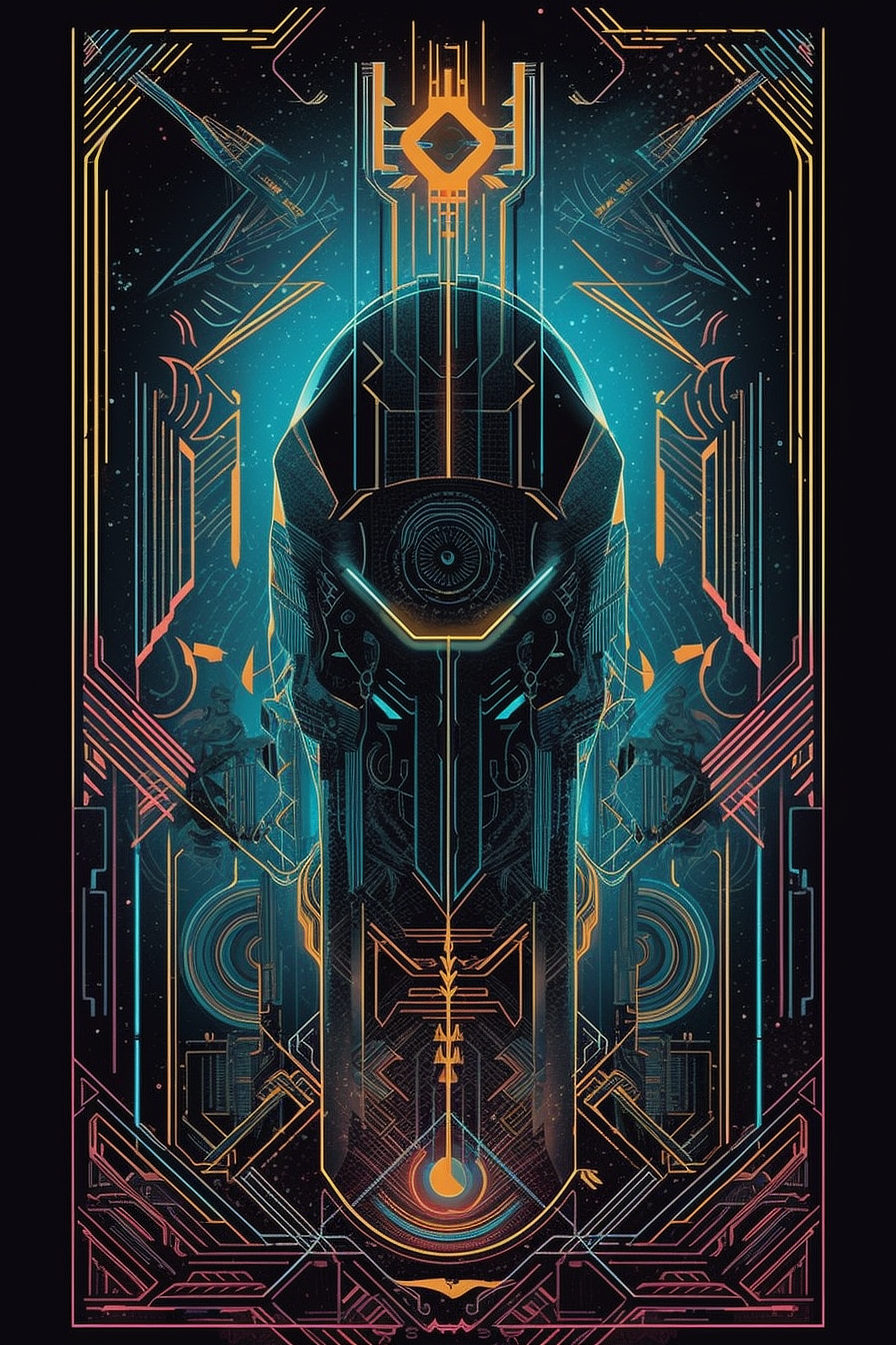 a poster of a robot
