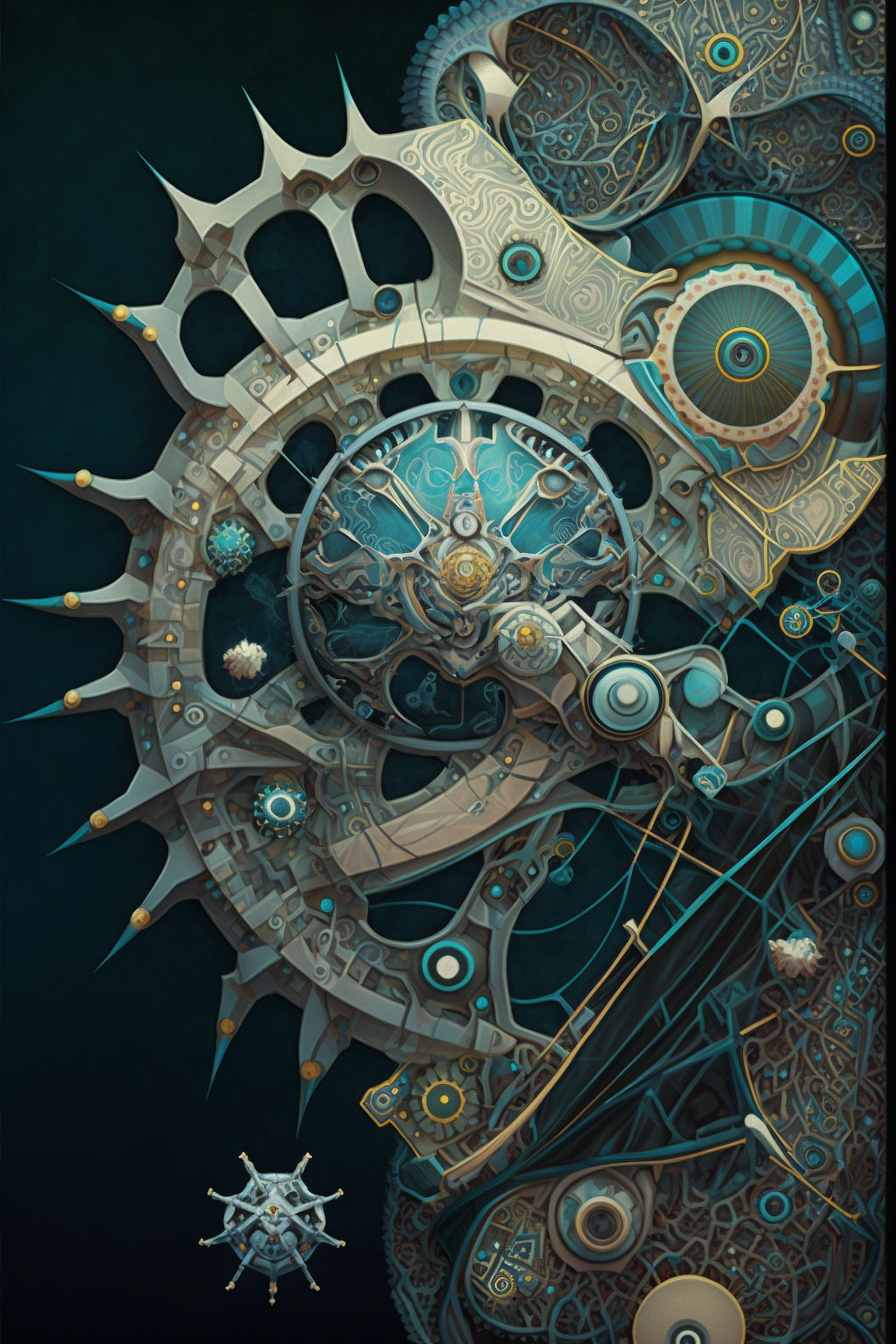 a computer generated image of a clock