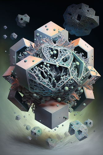 a computer generated image of a cube