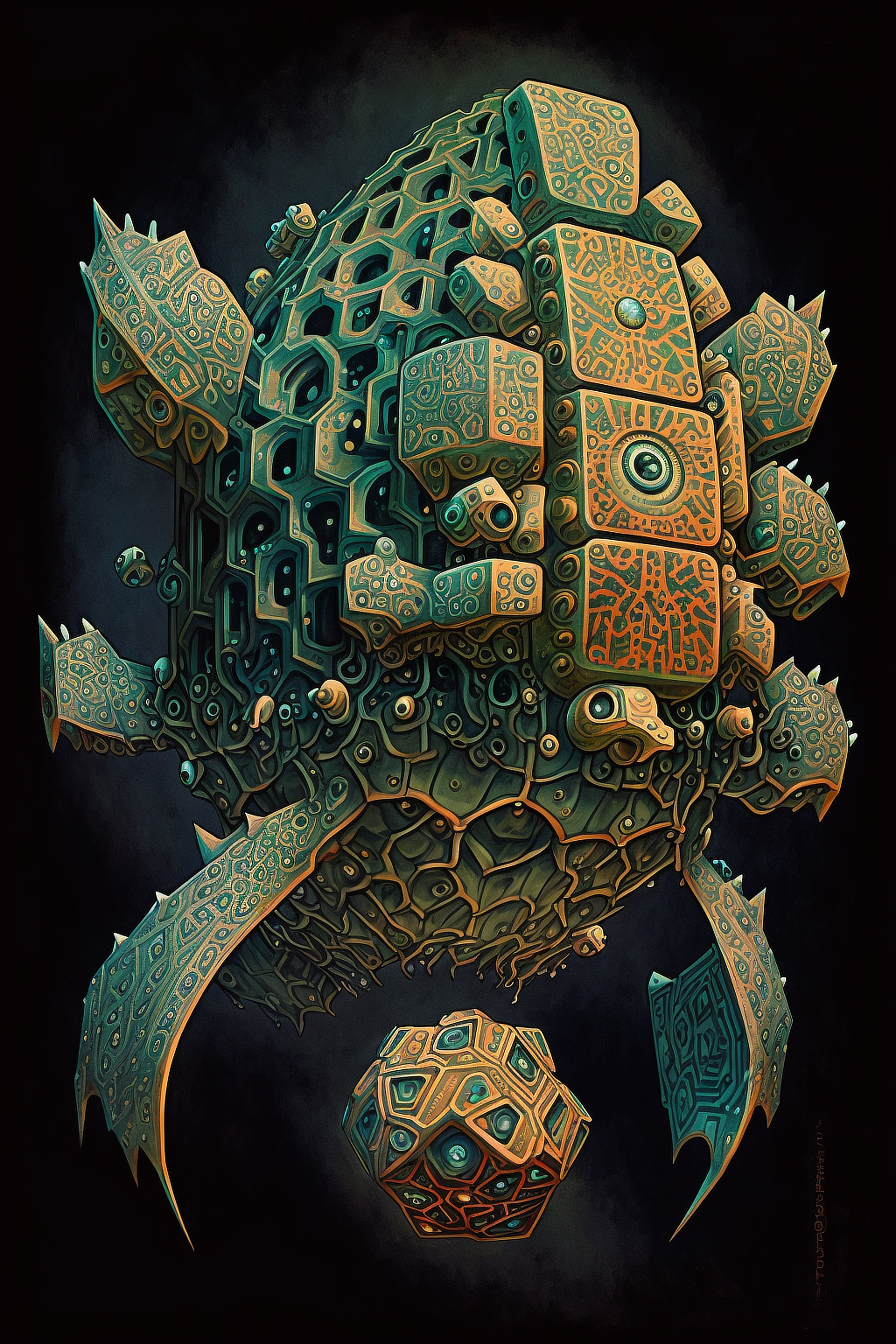 a cartoon of a alien creature